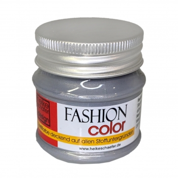 Fashion Color - Textilfarbe in Silber Grau  - 50ml